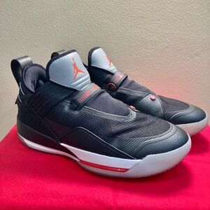 Air Jordan Black and Red Sneakers